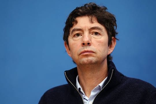Christian Drosten in der Bundespressekonferenz.