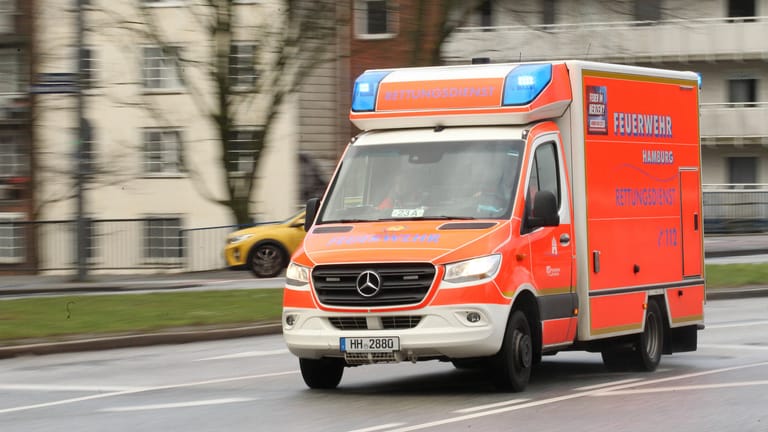 Rettungswagen in Hamburg (Symbolbild): Der 16-Jährige wurde bei dem Zusammenstoß schwer verletzt.