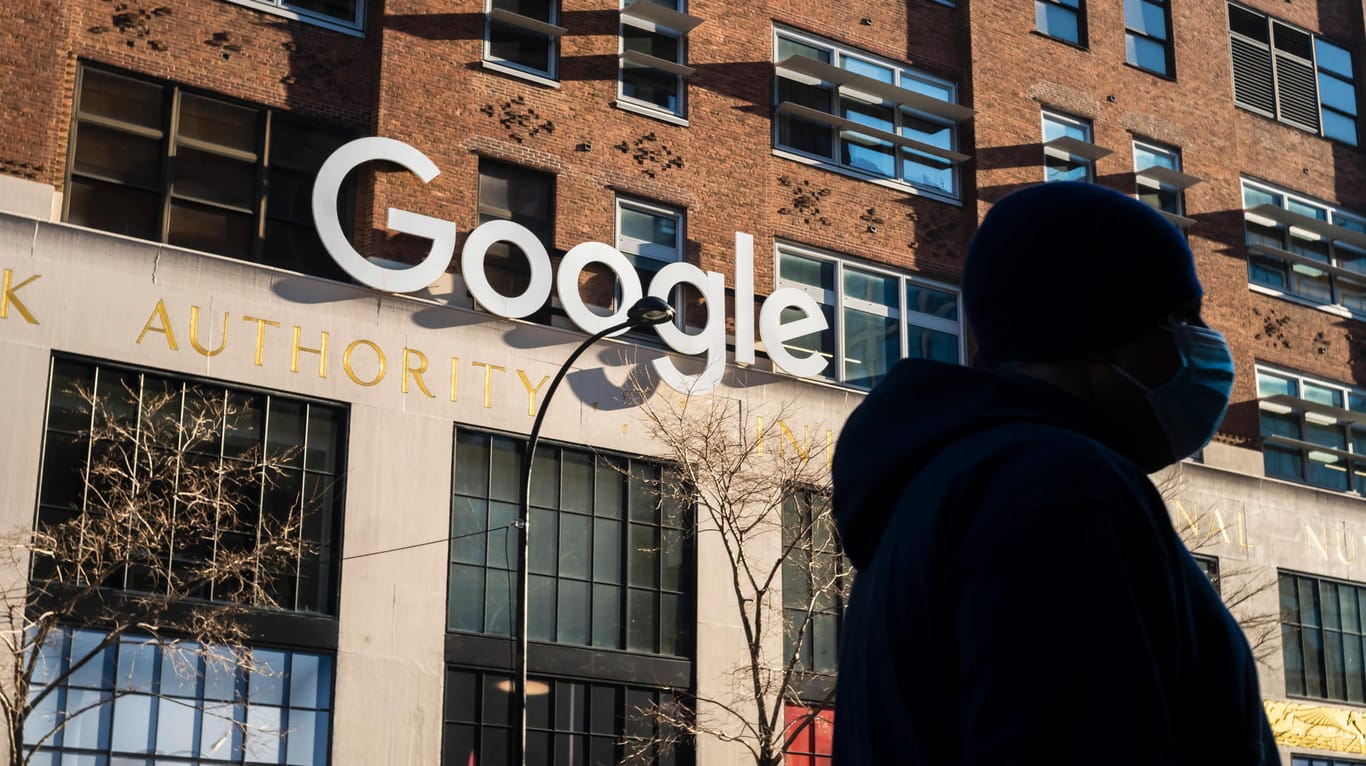 Google Headquarters in New York (Archiv): Der Internetgigant profitierte stark von der Corona-Krise.