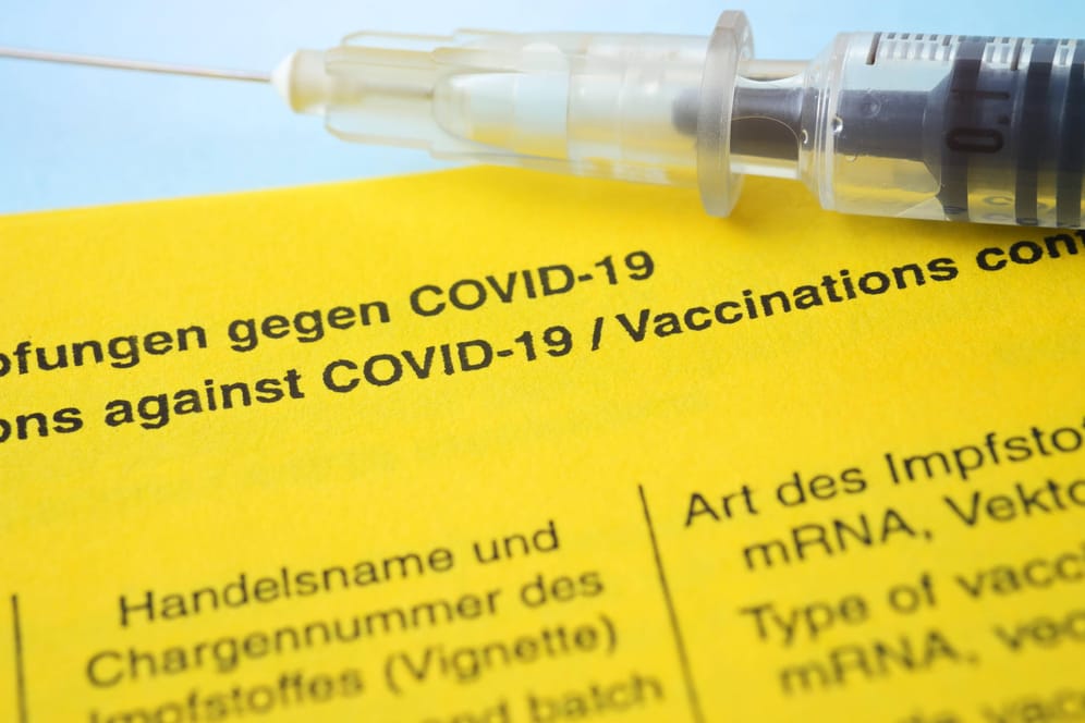 Impfausweis (Symbolbild): Ein Großteil der Berliner CDU ist für die allgemeine Impfpflicht.
