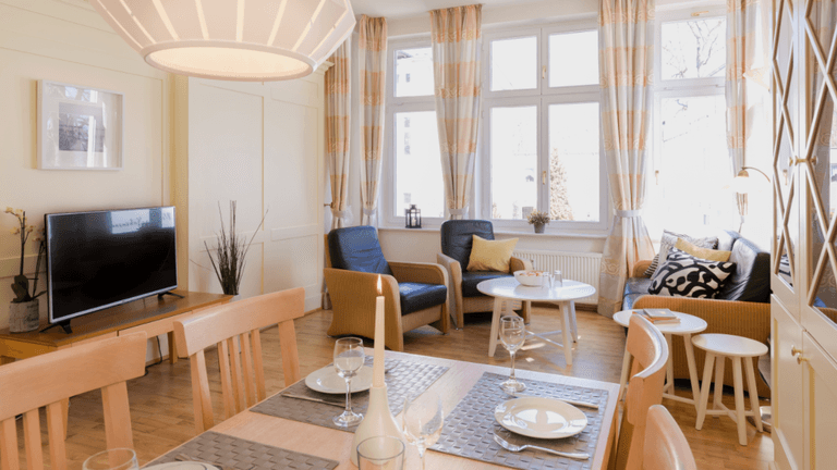 Ihr großes Apartment in der Villa Usedom enthält alles, was das Urlauberherz begehrt.