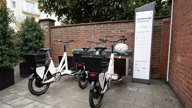 Mietstation für Lasten-E-Bikes