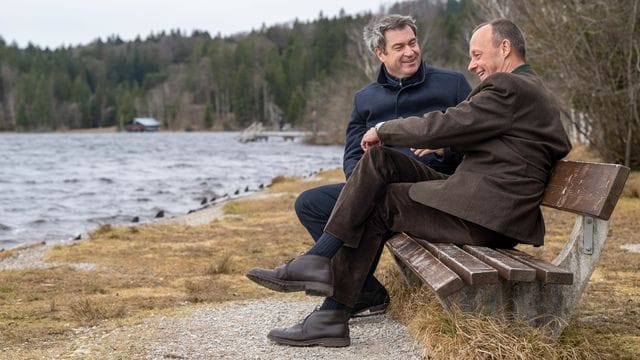 Markus Söder und Friedrich Merz: Ihre Union liegt in Umfragen wieder vor der SPD.