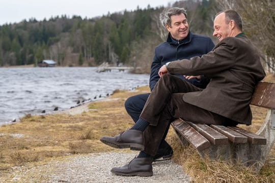 Markus Söder und Friedrich Merz: Ihre Union liegt in Umfragen wieder vor der SPD.