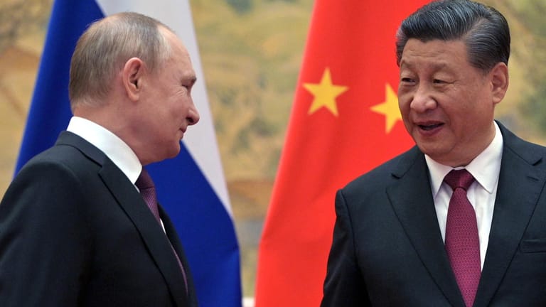 Wladimir Putin und Xi Jinping: Die beiden Präsidenten trafen sich zu einem Gespräch.