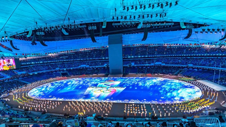 Eröffnungsfeier im Pekinger "Vogelnest": Die Olympischen Winterspiele 2022 sind eröffnet.
