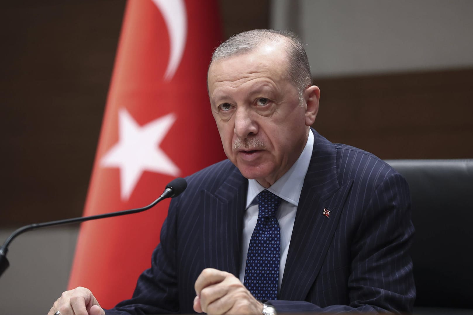 Recep Tayyip Erdoğan: Der türkische Präsident wirft dem Westen mangelnde Führung in der Ukraine-Krise vor.