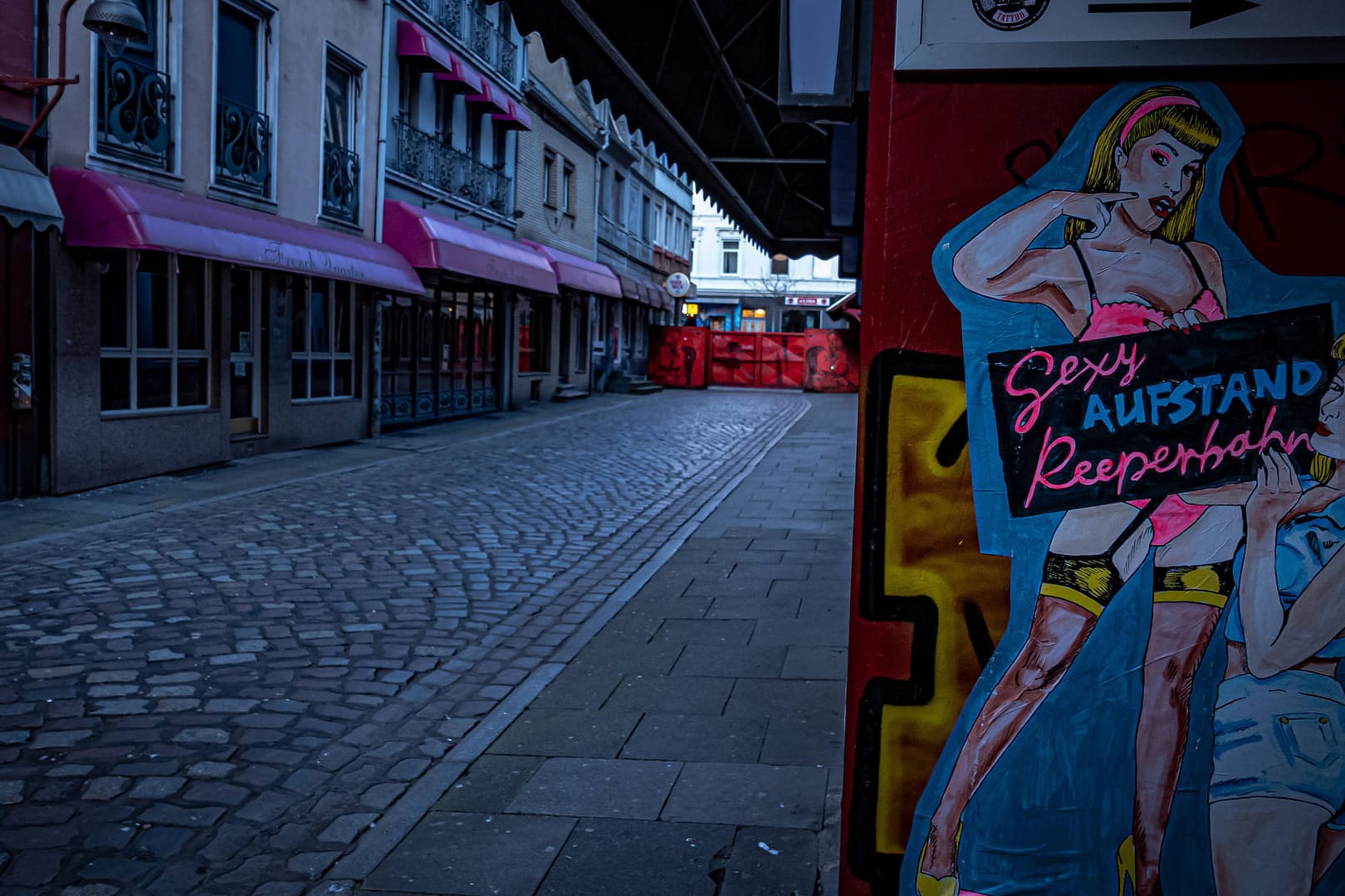 Die Herbertstraße auf St. Pauli (Archivbild): Auch Hamburgs Rote Meile beteiligt sich an einer Impfaktion.