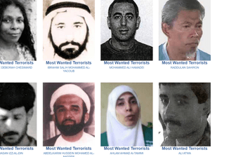 Die Liste der gesuchten Top-Terroristen: Auch Frauen finden sich darauf.