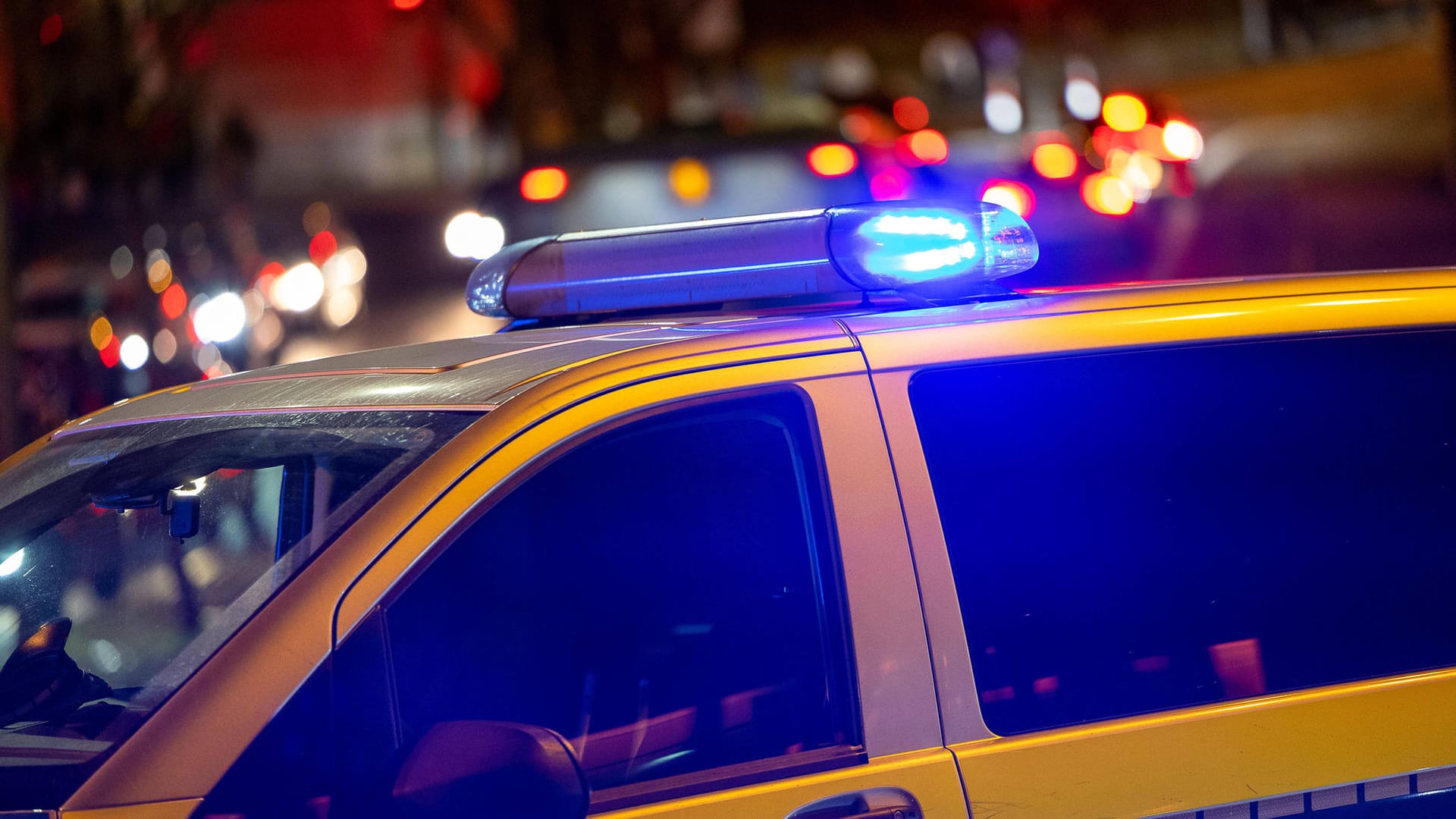 Ein Polizeiauto mit Blaulicht (Symbolbild): Das Unfallopfer verstarb noch am Tatort. Ein Polizeiauto mit Blaulicht (Symbolbild): Das Unfallopfer verstarb noch am Tatort.