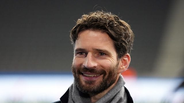Herthas Sportdirektor Arne Friedrich im DAZN-Interview kurz vor Anpfiff der Partie. Herthas Sportdirektor Arne Friedrich im DAZN-Interview kurz vor Anpfiff der Partie.