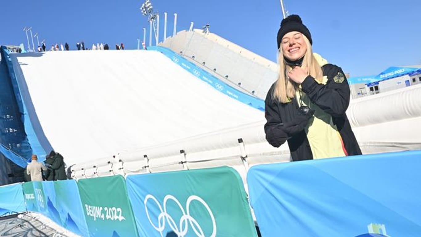 Freestylerin Aliah Delia Eichinger war von der Eröffnungsfeier in Peking begeistert.