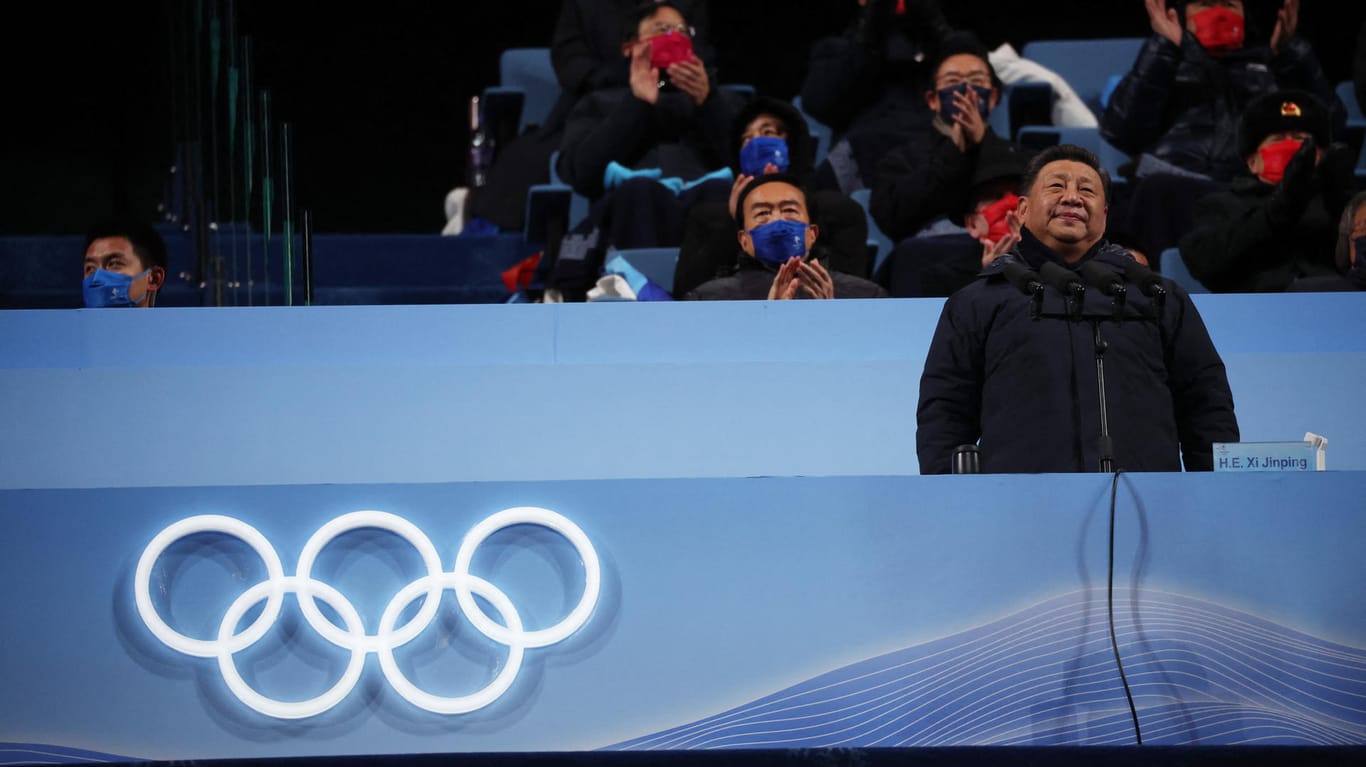 Präsident Xi eröffnet die Olympischen Spiele: Für die kommunistische Partei sind die Spiele eine wichtige internationale Bühne.