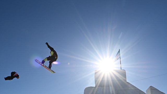 Slopestylerin Annika Morgan in Aktion.