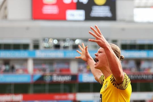In der Hinrunde siegt Borussia Dortmund mit 4:3 in Leverkusen - im Rückspiel fehlt dem BVB allerdings Torjäger Erling Haaland.
