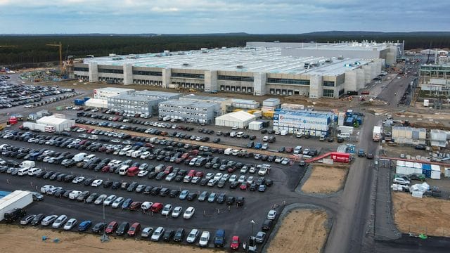 Baustelle Tesla Gigafactory