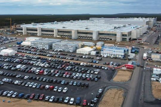 Baustelle Tesla Gigafactory