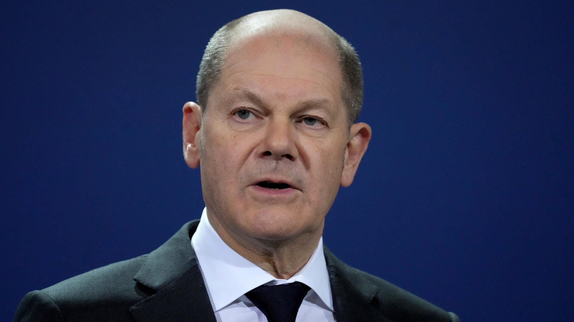 Bundeskanzler Scholz bei einer Pressekonferenz (Archivbild): Der Regierungschef verliert derzeit in der Gunst der Wähler.