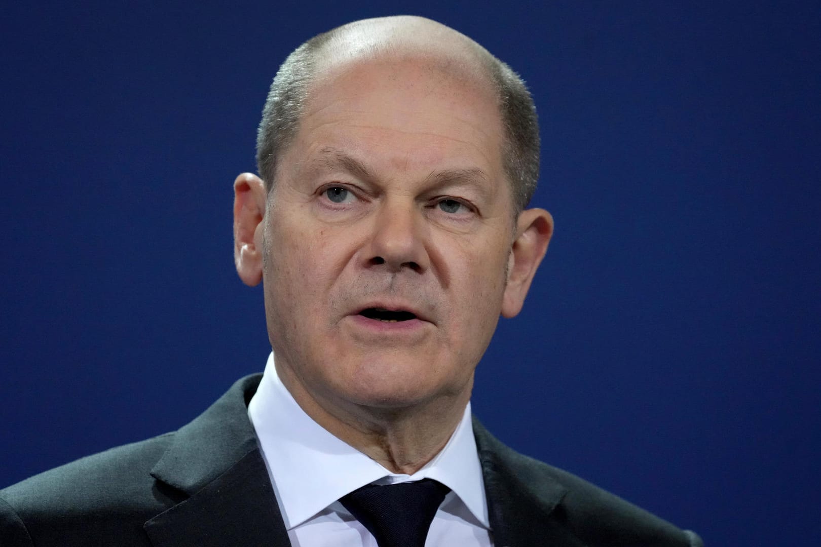 Bundeskanzler Scholz bei einer Pressekonferenz (Archivbild): Der Regierungschef verliert derzeit in der Gunst der Wähler.