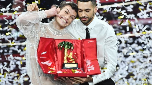 Das Pop-Duo Mahmood & Blanco gewinnt das Musikfestival von Sanremo.