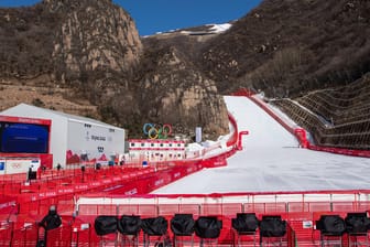 Das Yanqing National Alpine Skiing Centre: Hier wird am Sonntag doch kein Rennen stattfinden.