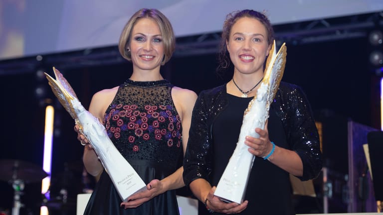 Magdalena Neuner (r.) und Laura Dahlmeier: Die beiden Ausnahmeathletinnen prägten das deutsche Biathlon in den vergangenen zwei Jahrzehnten und holten zusammengerechnet 23 Olympia- und WM-Titel.