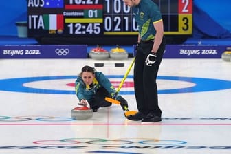 Die australischen Curlerer Tahli Gill und Dean Hewitt.