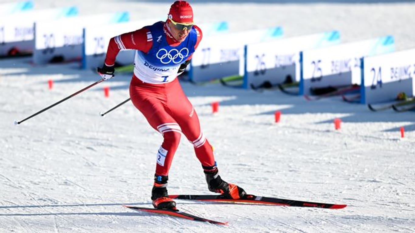 Alexander Bolschuno, Starter für das Russische Olympische Komitee, in Aktion.