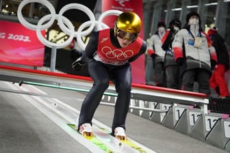 Skispringer Karl Geiger kam im olympischen Finale nur auf den 15.