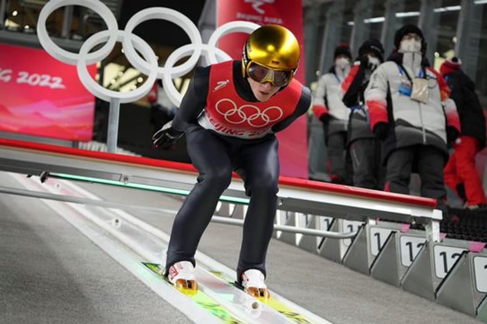 Skispringer Karl Geiger kam im olympischen Finale nur auf den 15.