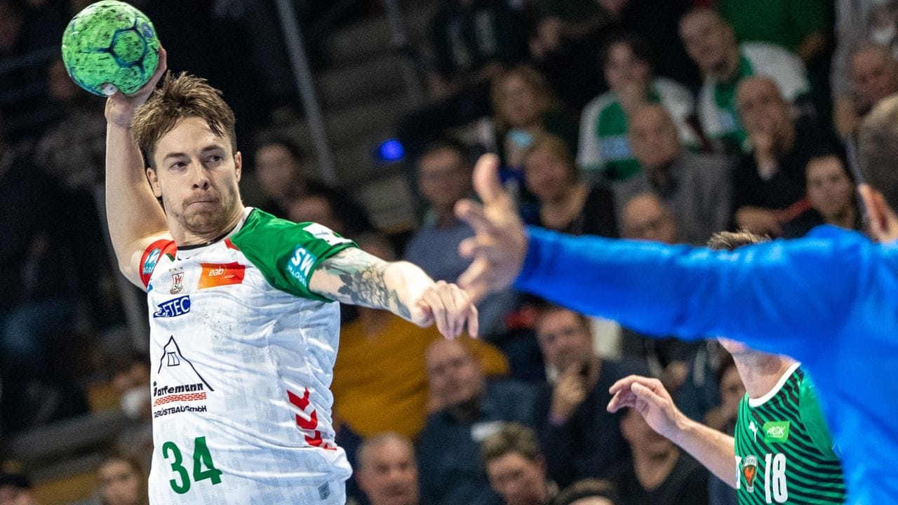 Michael Damgaard vom SC Magdeburg traf gegen GWD Minden achtmal. Michael Damgaard vom SC Magdeburg traf gegen GWD Minden achtmal.