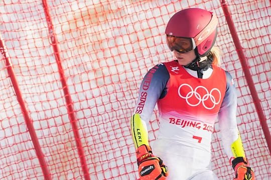 US-Star Mikaela Shiffrin ist im Riesenslalom ausgeschieden.