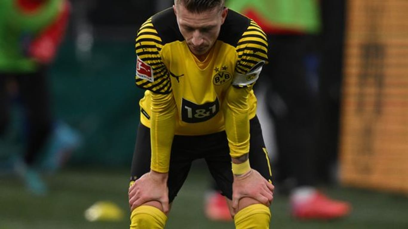 Dortmunds Marco Reus war nach der Niederlage gegen Bayer Leverkusen ratlos.