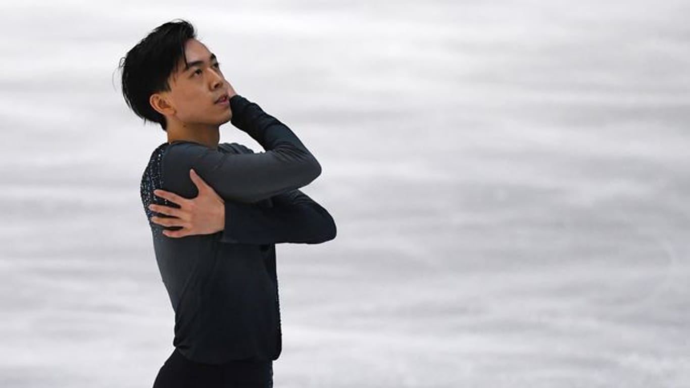 Muss um seinen Einzelstart bangen: US-Eiskunstläufer Vincent Zhou.