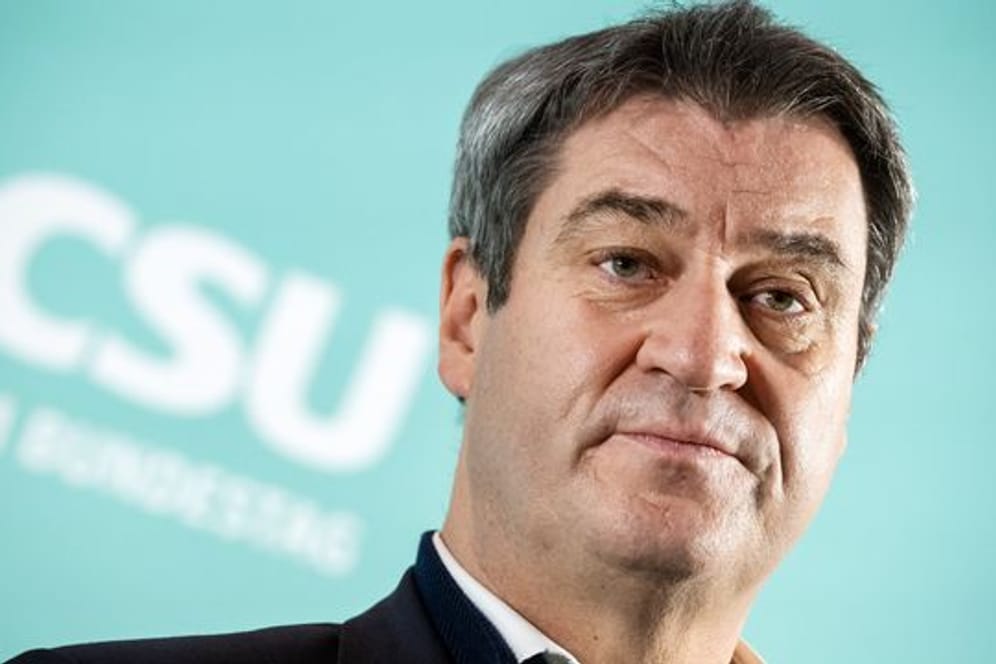 Markus Söder, Ministerpräsident von Bayern und Vorsitzender der CSU, kündigt Corona-Lockerungen an.
