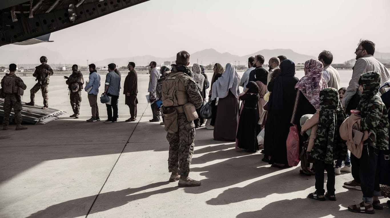 Flughafen von Kabul: Am 30. August 2021 verließen die letzten US-Soldaten Afghanistan.