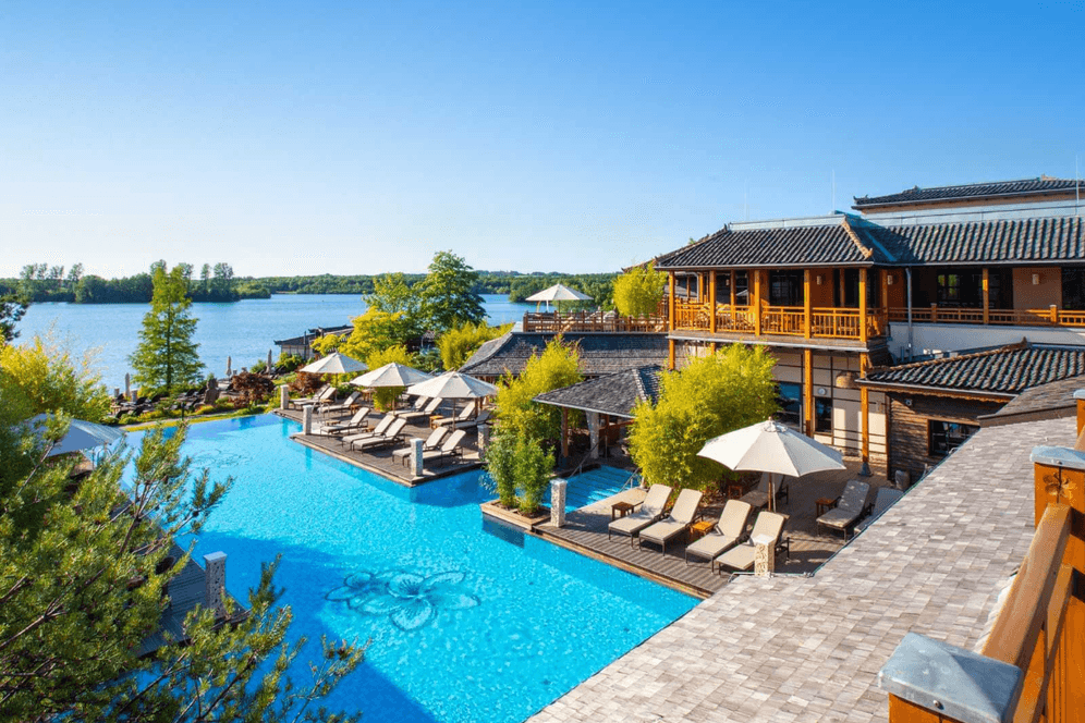 Wellness und Entspannung pur bietet das beliebte Vabali Spa in Düsseldorf.