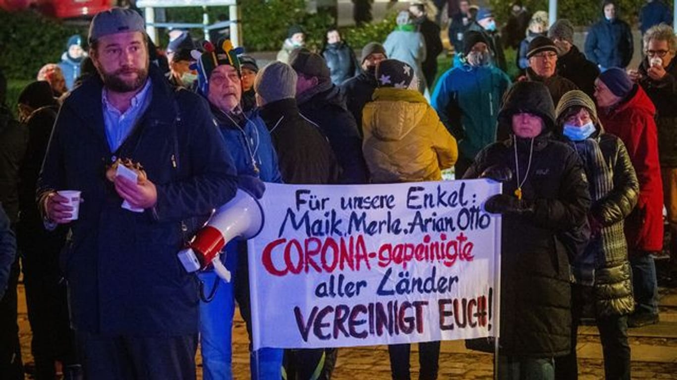 Proteste gegen Corona-Maßnahmen auf Rügen