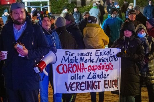 Proteste gegen Corona-Maßnahmen auf Rügen