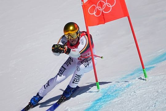 Romed Baumann beendete den olympischen Super-G als Siebter.