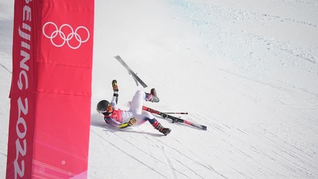 Nina O’'Brien war im Riesenslalom schwer gestürzt.