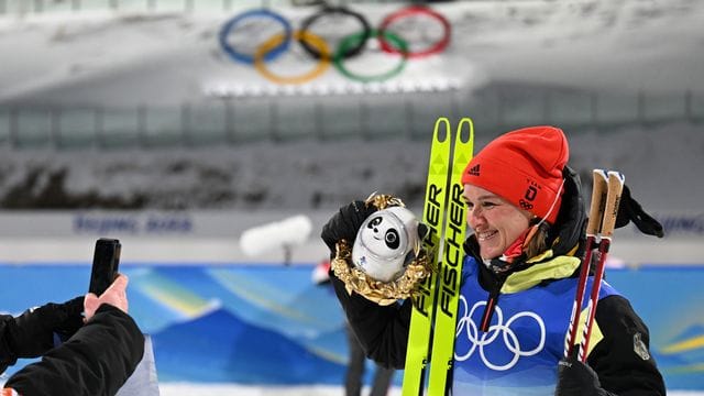 Landete in Peking einen Gold-Coup: Biathletin Denise Herrmann.