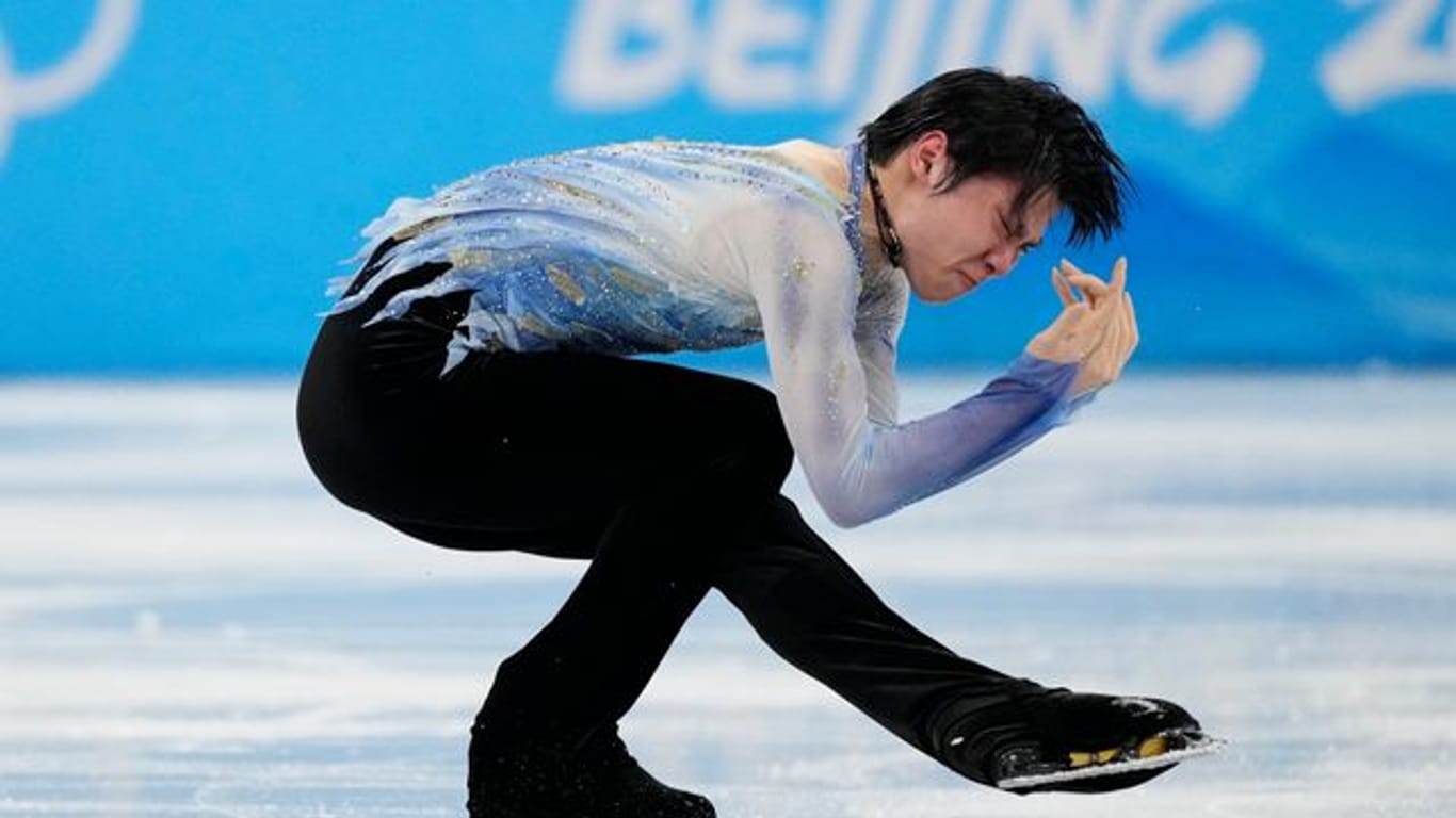 Der Japaner Yuzuru Hanyu patzte im Kurzprogramm.