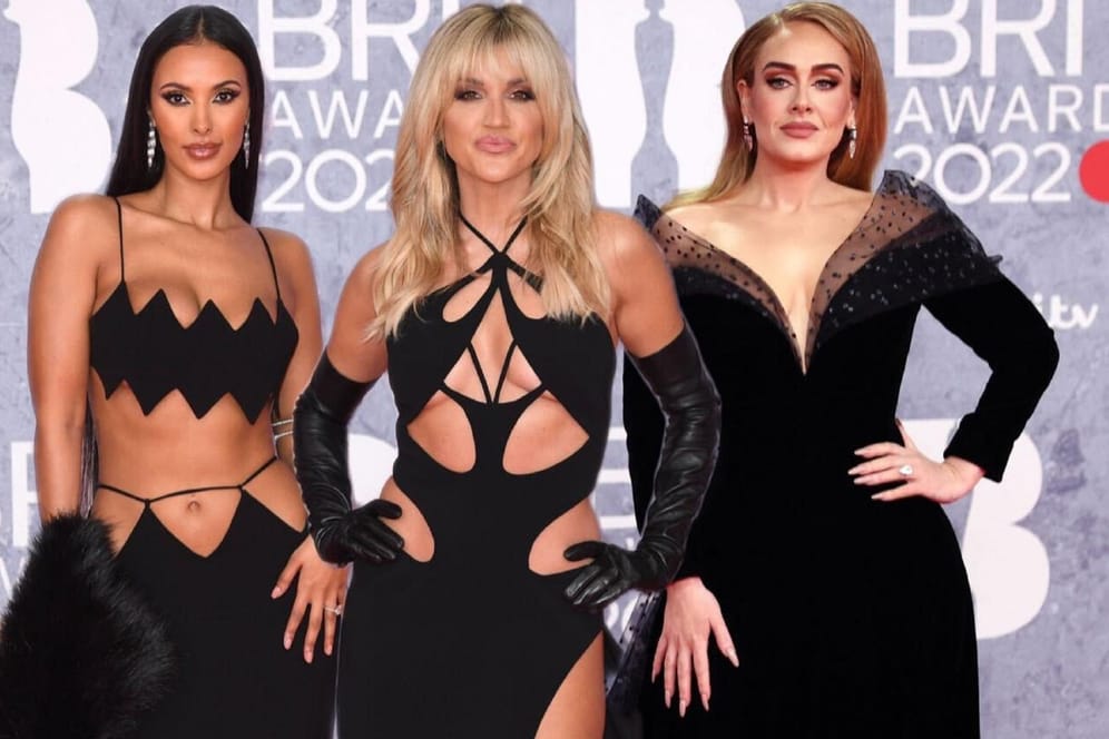 The Brit Awards (Collage, v.l.): Maya Jama, Ashley Roberts, Adele.