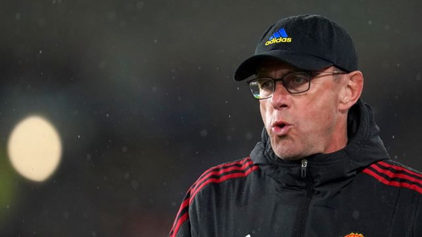 Trainer Ralf Rangnick und Manchester United kamen nicht über ein 1:1 in Burnley hinaus.