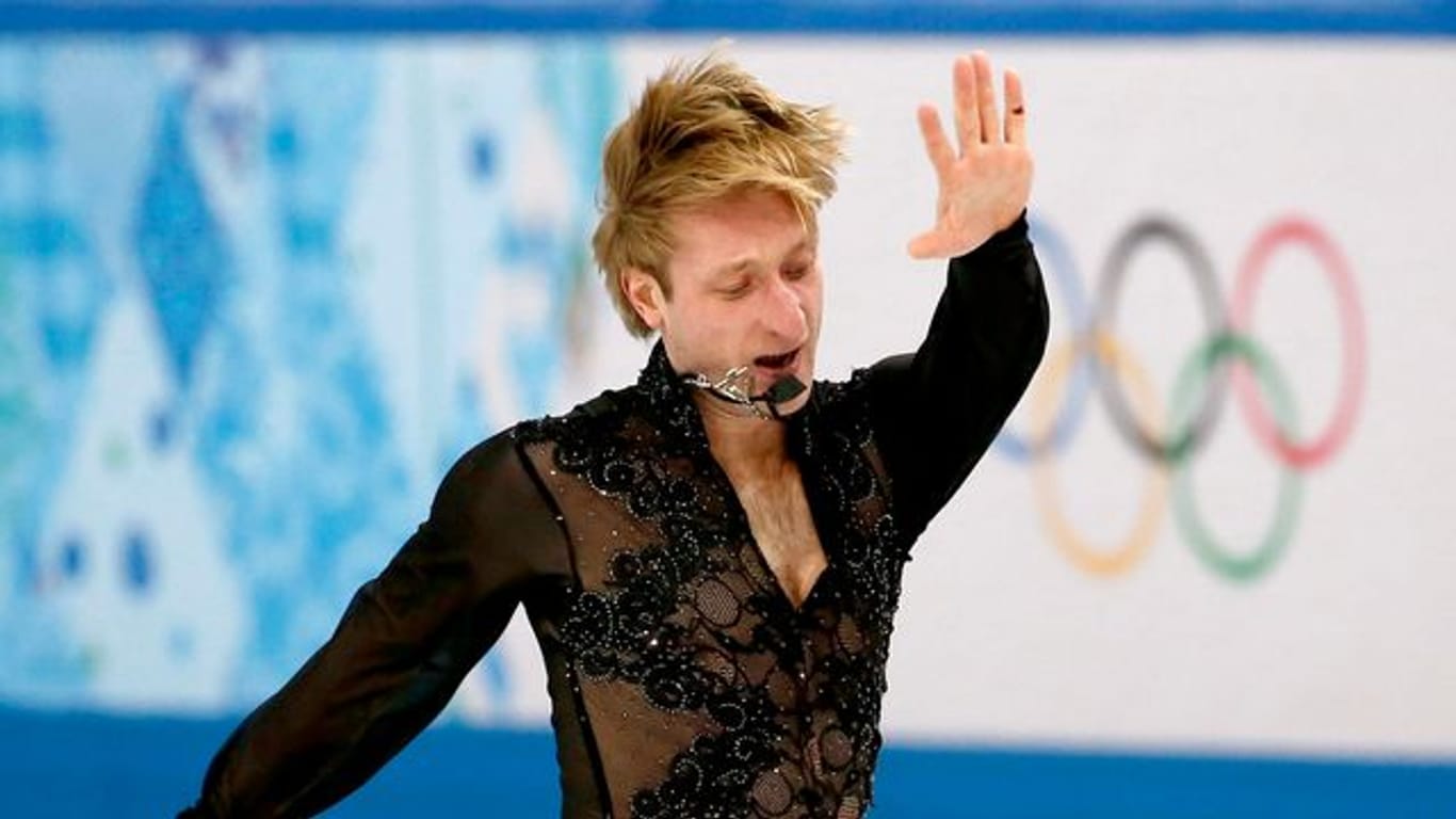 Jewgeni Pluschenko bei den Olympischen Spielen in Sotschi 2014.