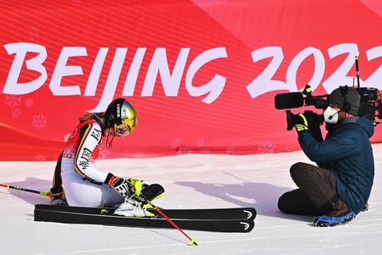 Lena Dürr verpasste eine Medaille im Slalom.