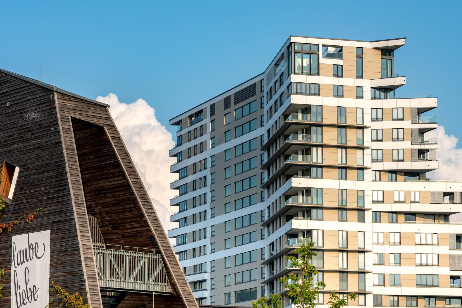 Europaviertel in Frankfurt (Symbolbild): Frankfurt bietet wenig Wohnraum für Menschen.