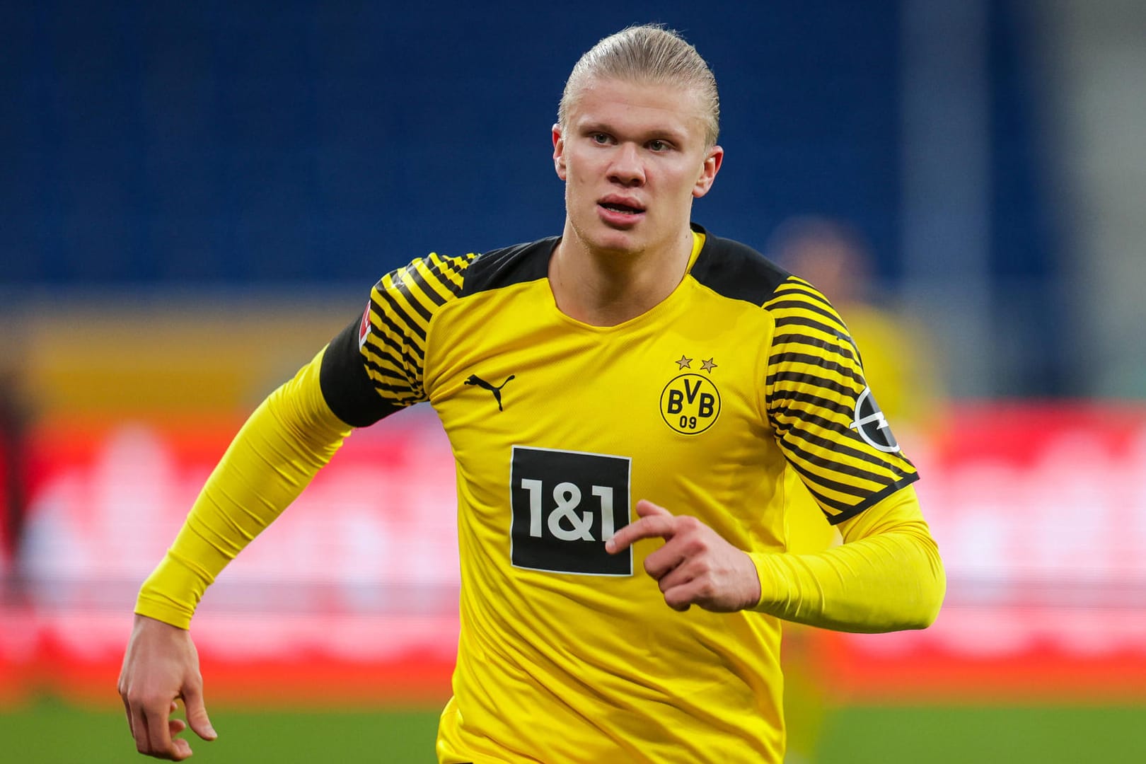 22.01.2022, Fussball, Saison 2021/2022, 1. Bundesliga, 20. Spieltag, TSG 1899 Hoffenheim - Borussia Dortmund, Erling Haa