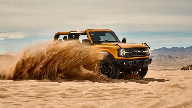 Seine Stärken zeigt der Ford Bronco erst abseits des Asphalts.